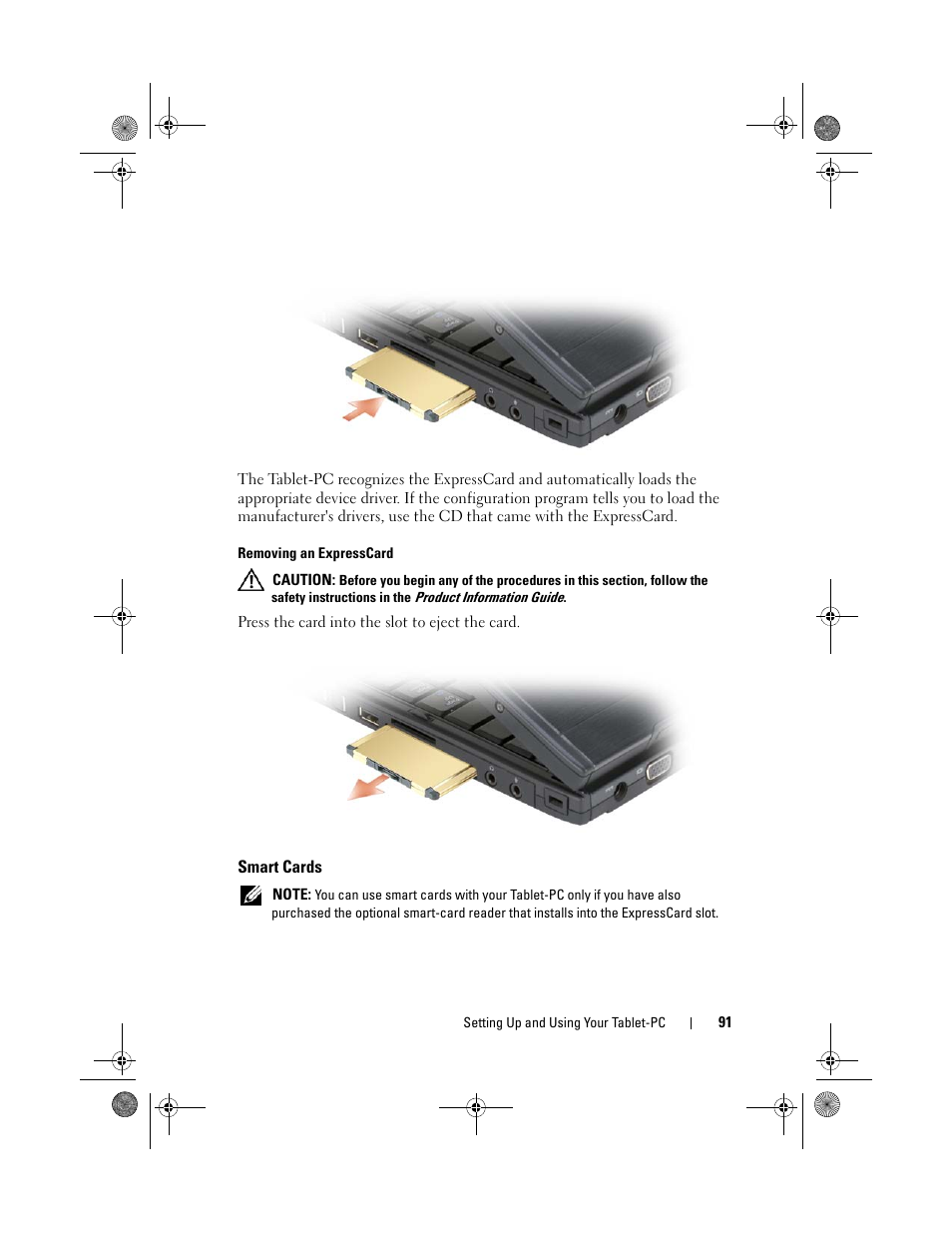 Smart cards | Dell Latitude XT (Late 2007) User Manual | Page 91 / 248