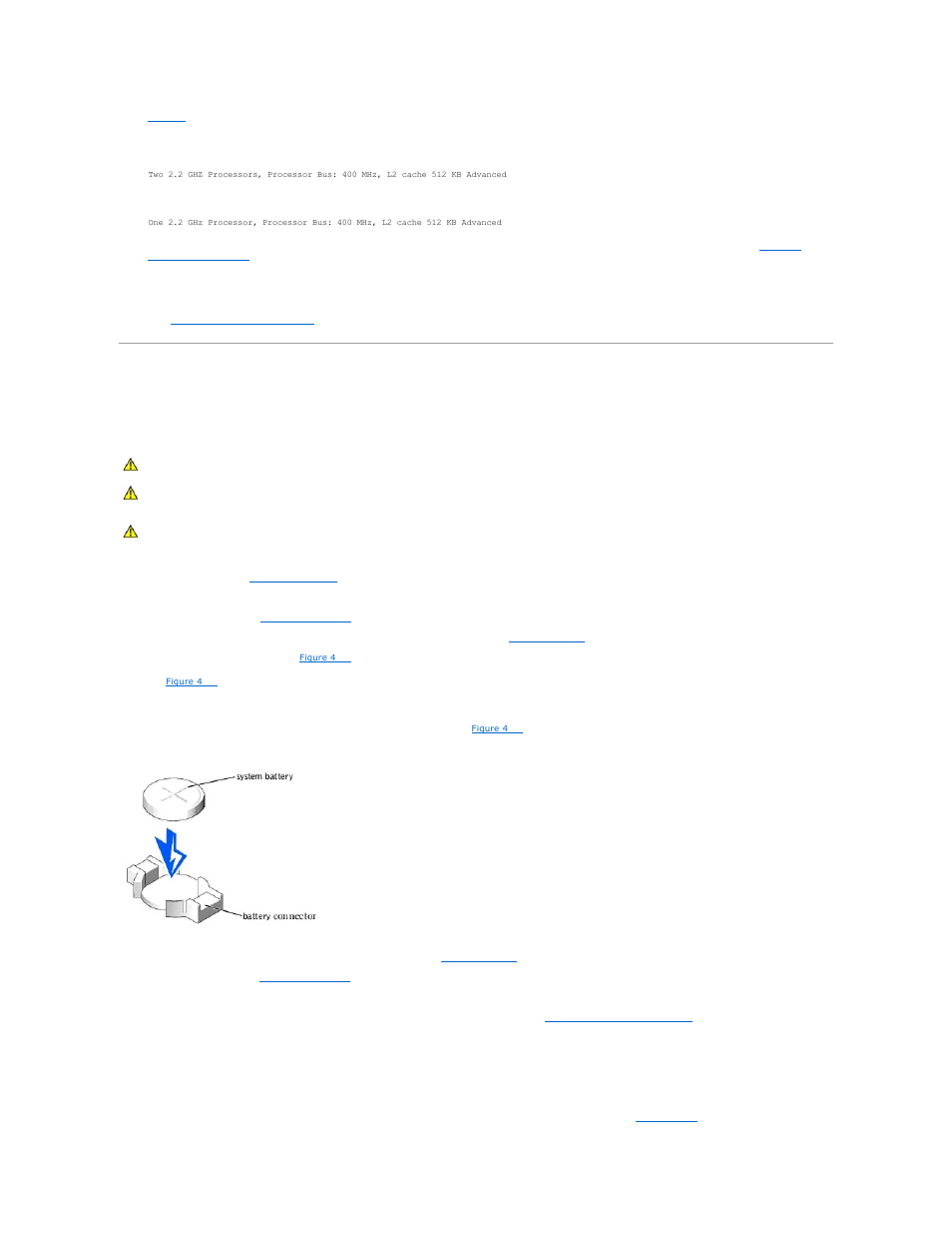System battery, Removing and replacing the system battery | Dell PowerEdge 2600 User Manual | Page 53 / 61