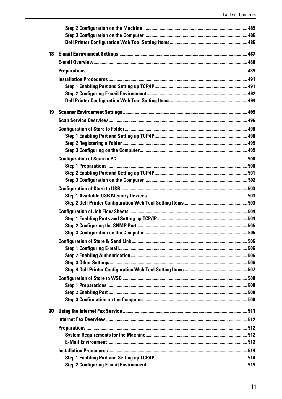 Dell C7765DN MFP Color Laser Printer User Manual | Page 11 / 831