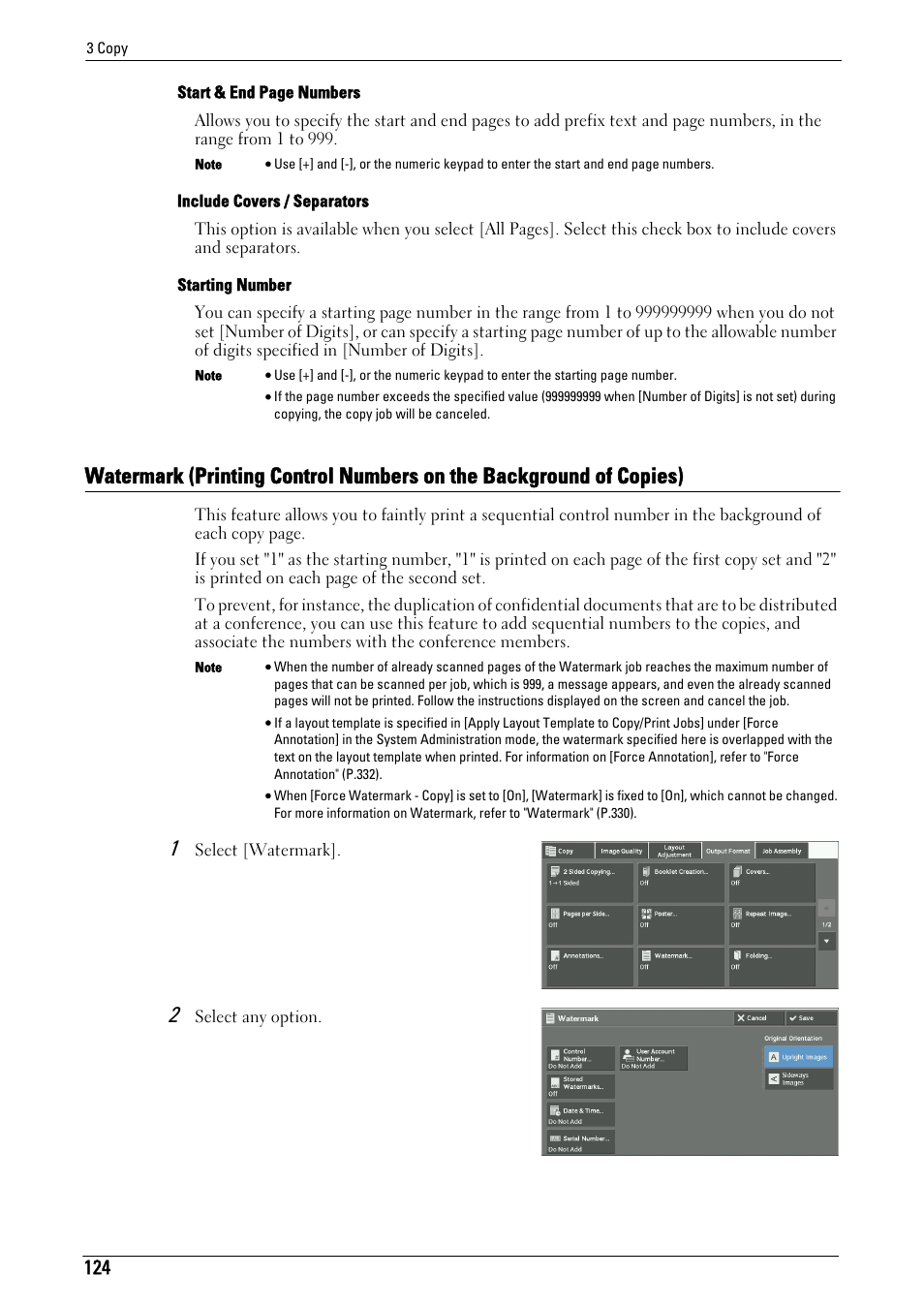 Watermark (prin | Dell C7765DN MFP Color Laser Printer User Manual | Page 124 / 831
