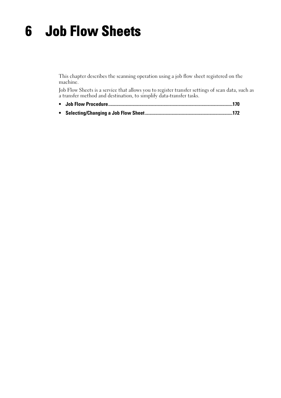 6 job flow sheets, Job flow sheets, Job flow sheets" (p.169) | Dell C7765DN MFP Color Laser Printer User Manual | Page 169 / 831