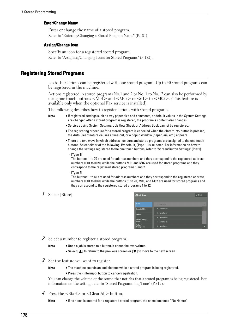 Registering stored programs | Dell C7765DN MFP Color Laser Printer User Manual | Page 178 / 831