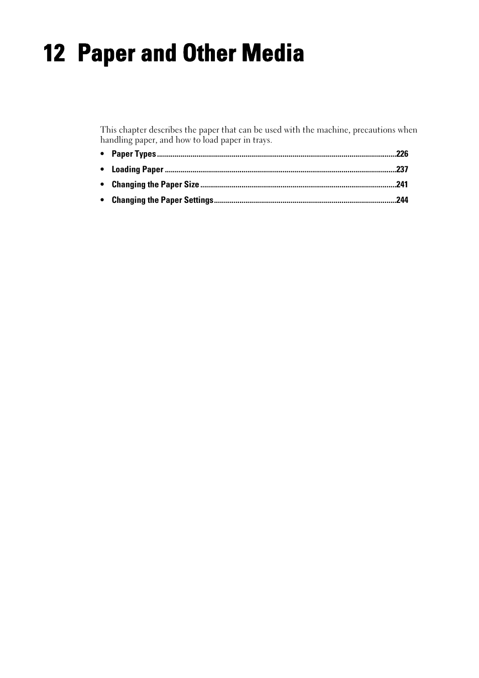 12 paper and other media, Paper and other media | Dell C7765DN MFP Color Laser Printer User Manual | Page 225 / 831