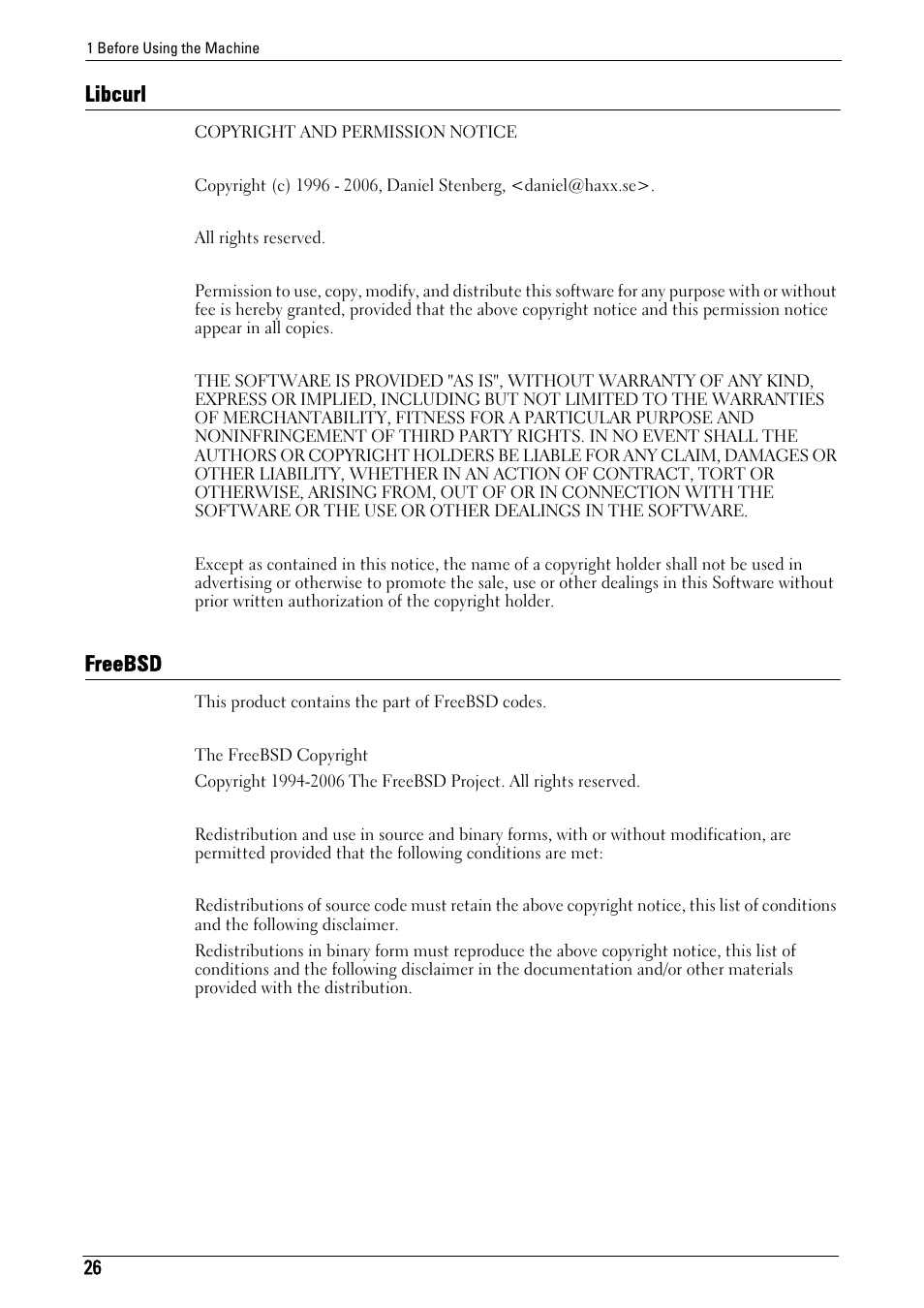 Libcurl, Freebsd, Libcurl freebsd | Dell C7765DN MFP Color Laser Printer User Manual | Page 26 / 831