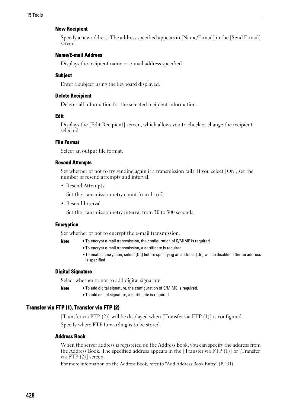 Transfer via ftp (1), transfer via ftp (2), P.428) | Dell C7765DN MFP Color Laser Printer User Manual | Page 428 / 831