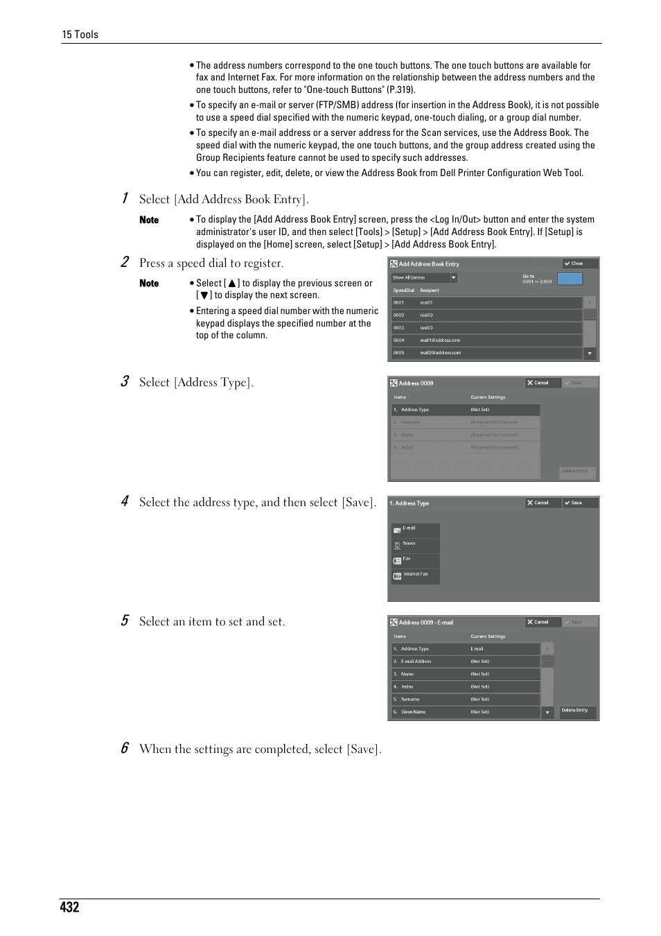 Dell C7765DN MFP Color Laser Printer User Manual | Page 432 / 831