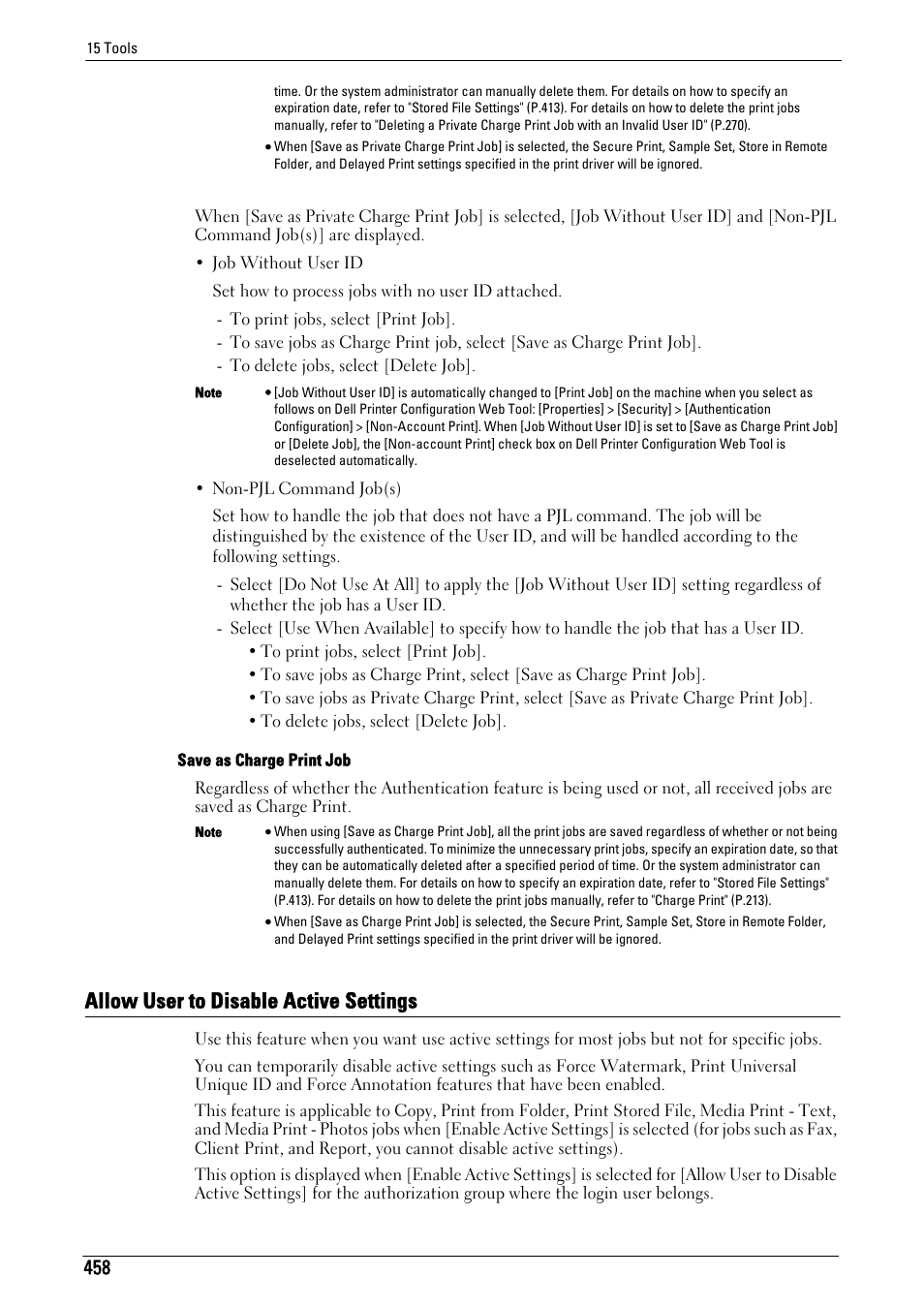 Allow user to disable active settings, P.458) | Dell C7765DN MFP Color Laser Printer User Manual | Page 458 / 831
