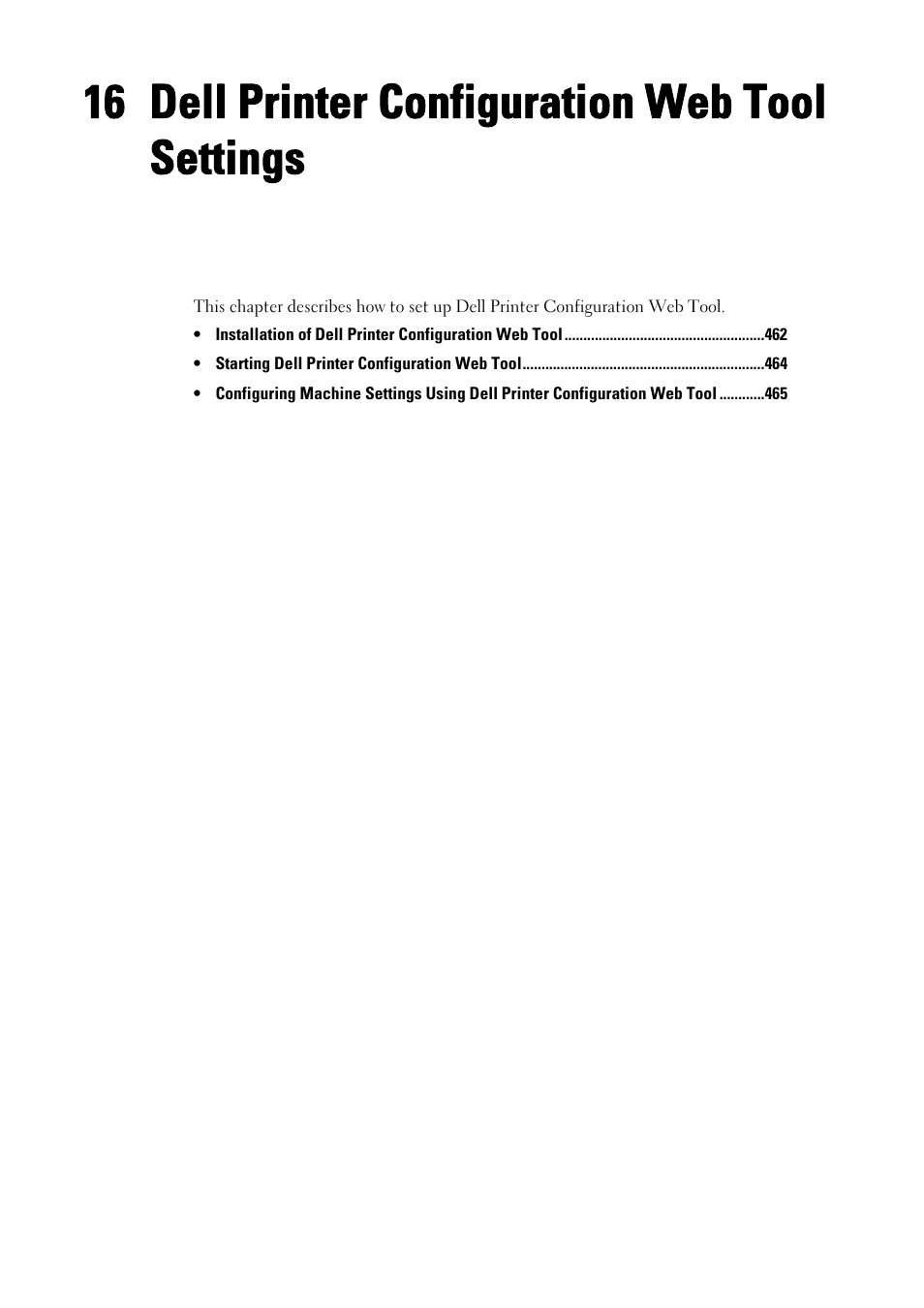 16 dell printer configuration web tool settings, Dell printer configuration web tool settings | Dell C7765DN MFP Color Laser Printer User Manual | Page 461 / 831