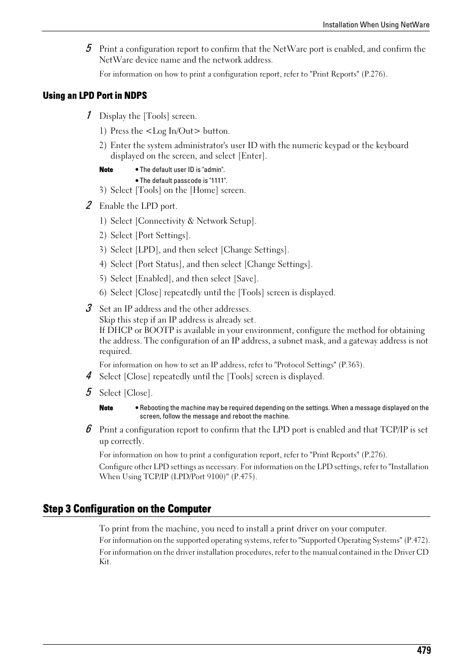 Step 3 configuration on the computer | Dell C7765DN MFP Color Laser Printer User Manual | Page 479 / 831