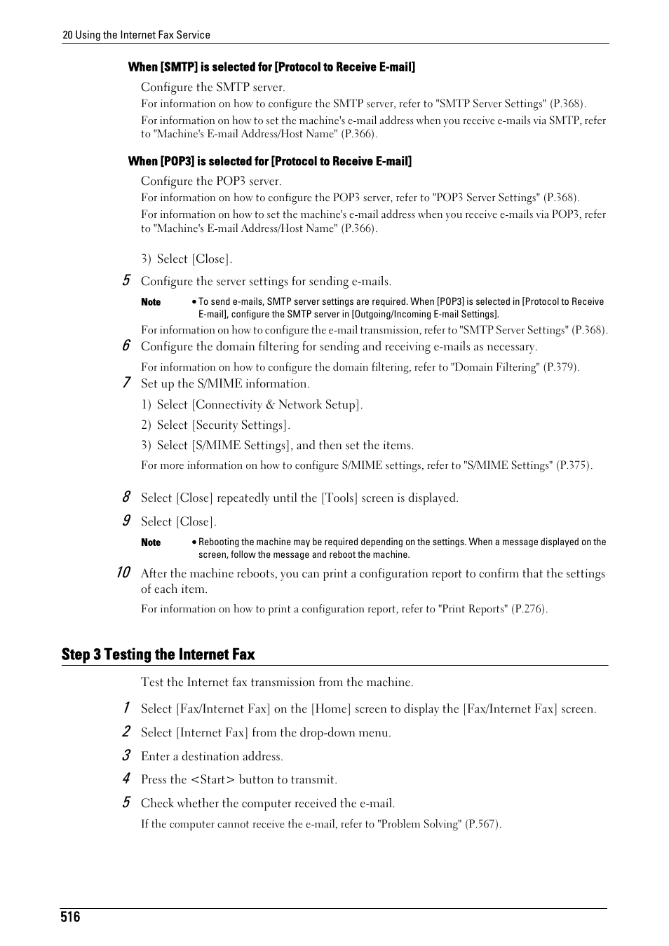 Step 3 testing the internet fax | Dell C7765DN MFP Color Laser Printer User Manual | Page 516 / 831