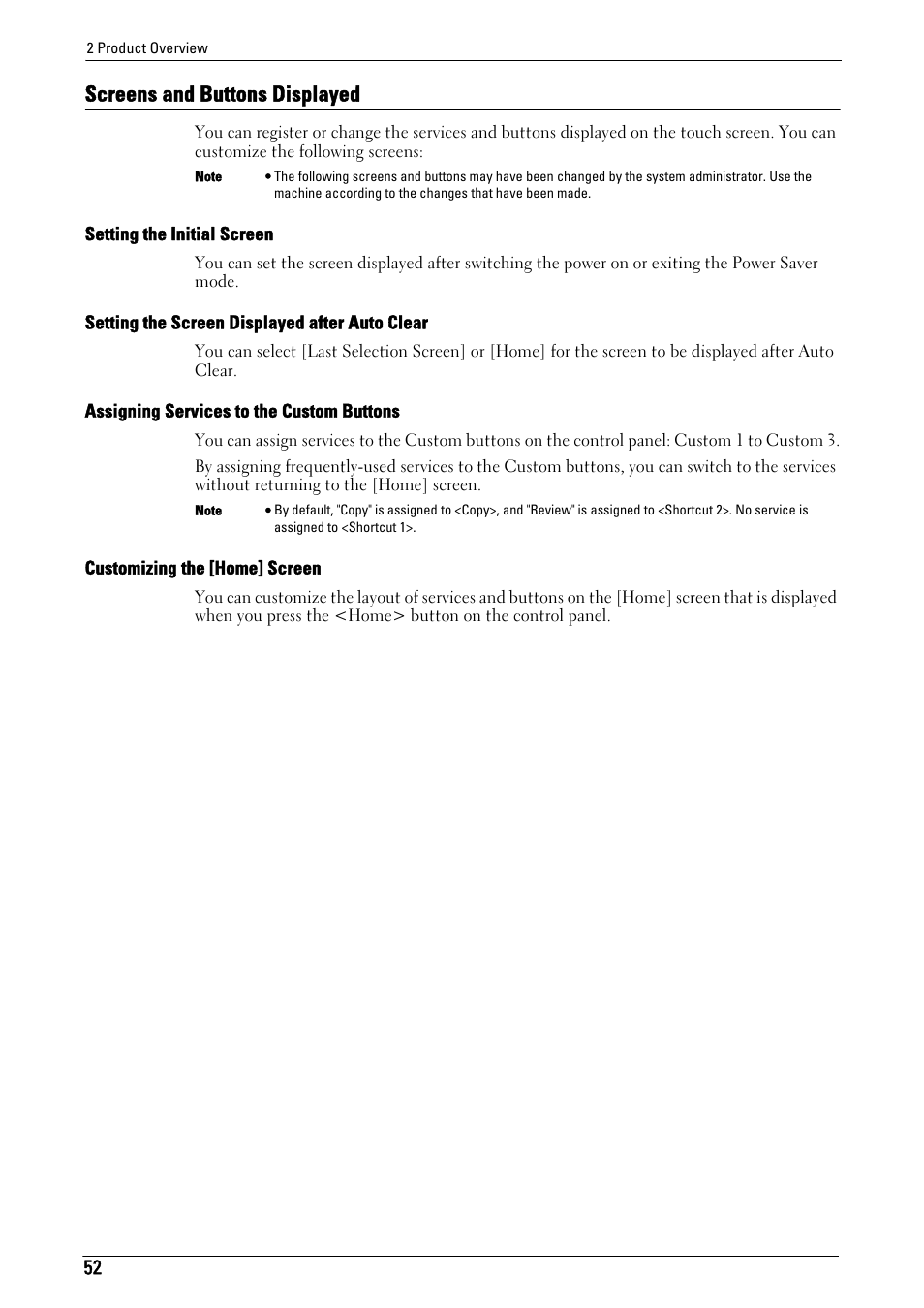 Screens and buttons displayed | Dell C7765DN MFP Color Laser Printer User Manual | Page 52 / 831