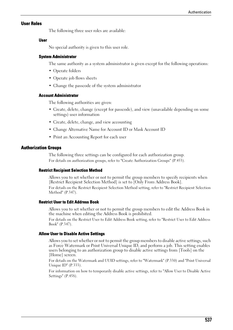 Dell C7765DN MFP Color Laser Printer User Manual | Page 537 / 831