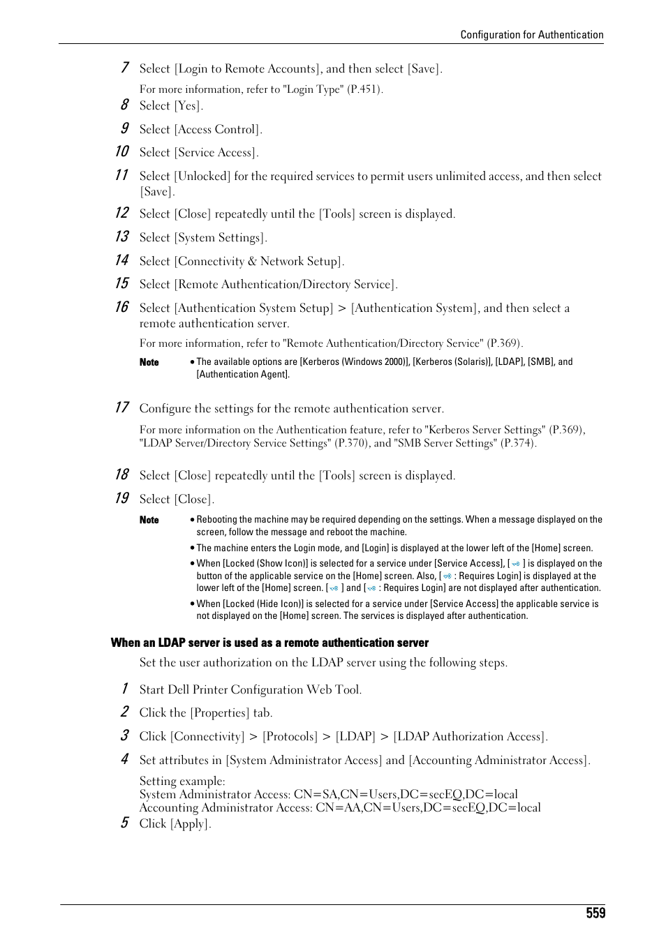 Dell C7765DN MFP Color Laser Printer User Manual | Page 559 / 831