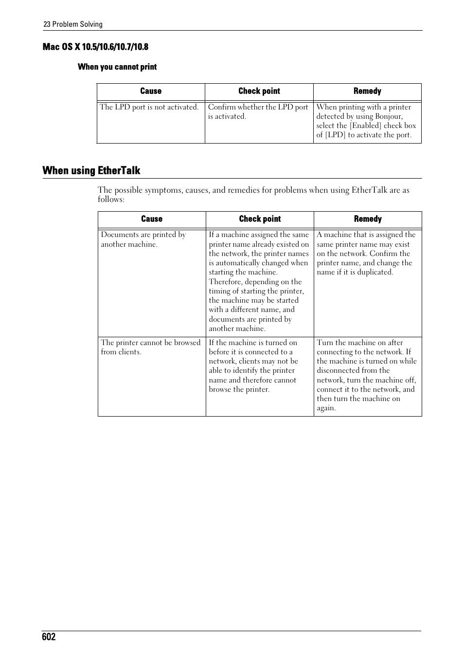 When using ethertalk | Dell C7765DN MFP Color Laser Printer User Manual | Page 602 / 831