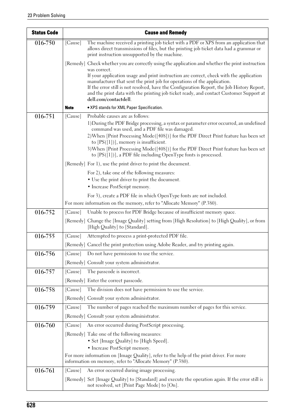 Dell C7765DN MFP Color Laser Printer User Manual | Page 628 / 831
