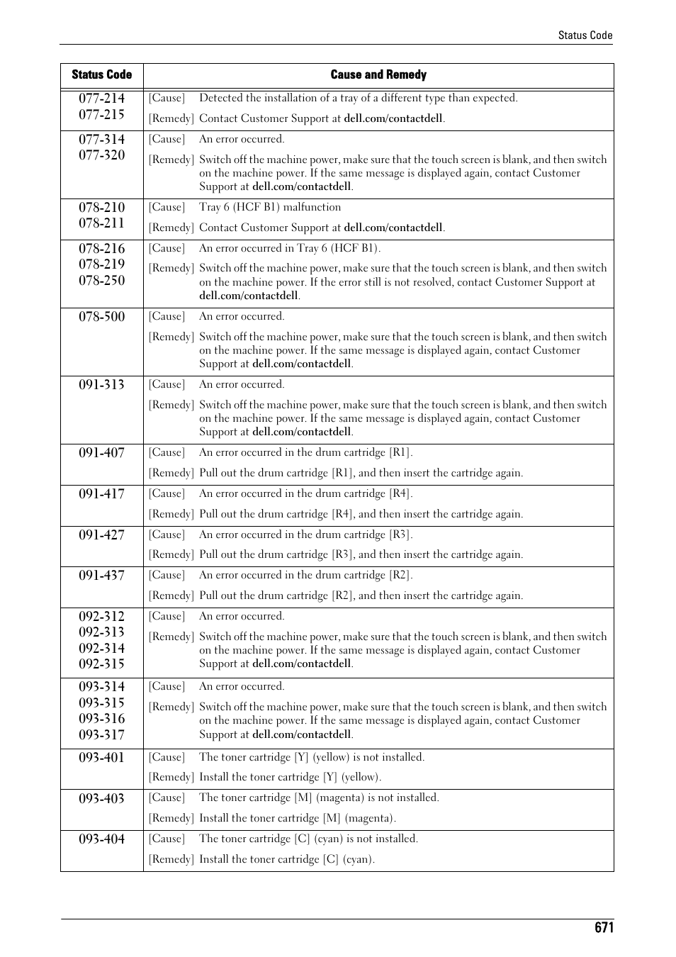 Dell C7765DN MFP Color Laser Printer User Manual | Page 671 / 831