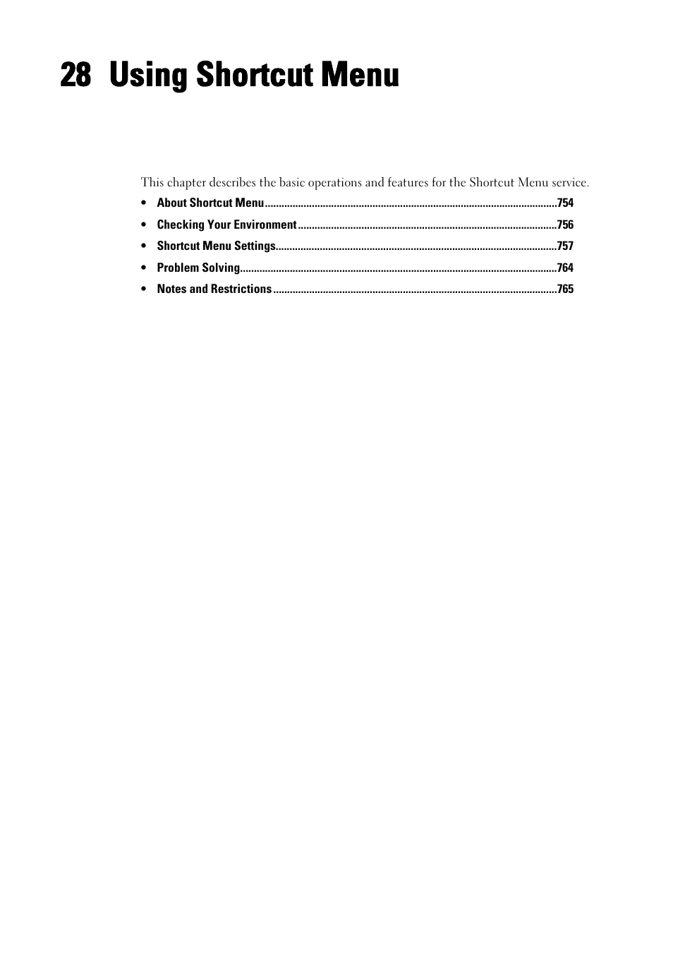28 using shortcut menu, Using shortcut menu | Dell C7765DN MFP Color Laser Printer User Manual | Page 753 / 831