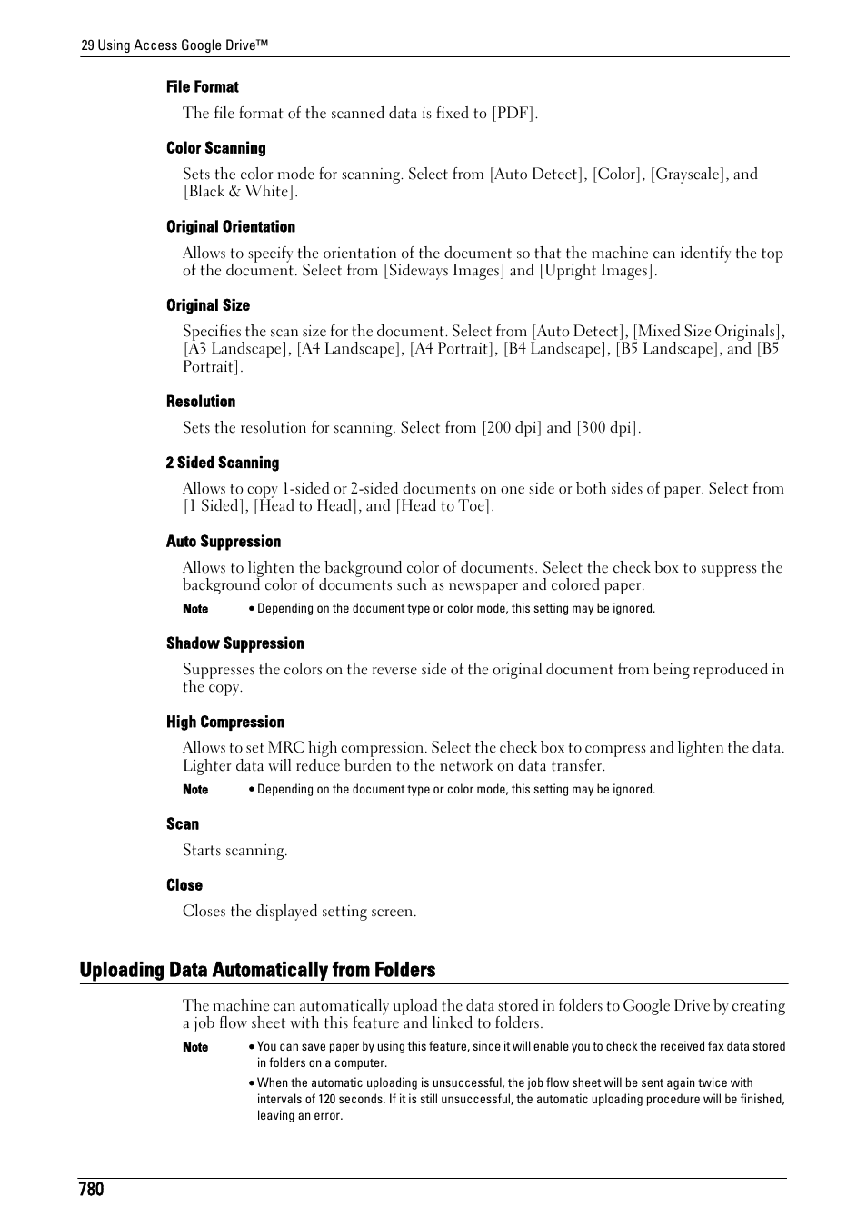 Uploading data automatically from folders | Dell C7765DN MFP Color Laser Printer User Manual | Page 780 / 831