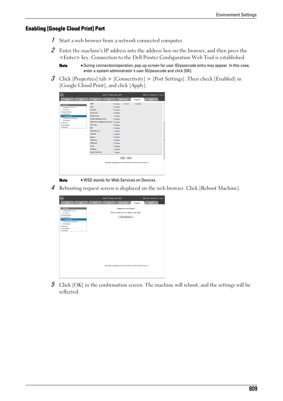 Dell C7765DN MFP Color Laser Printer User Manual | Page 809 / 831