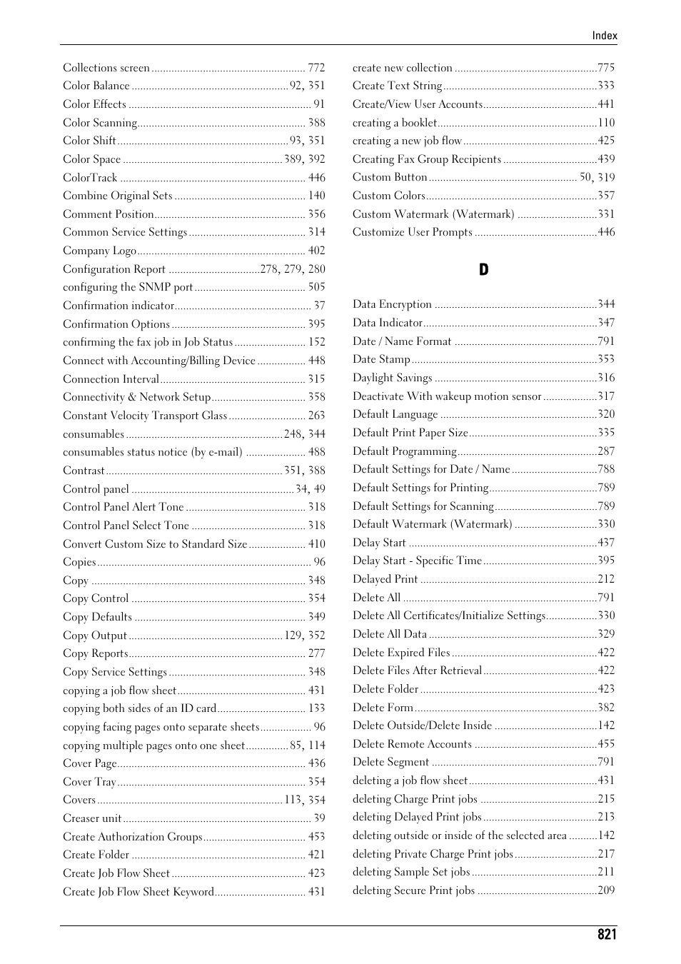 Dell C7765DN MFP Color Laser Printer User Manual | Page 821 / 831