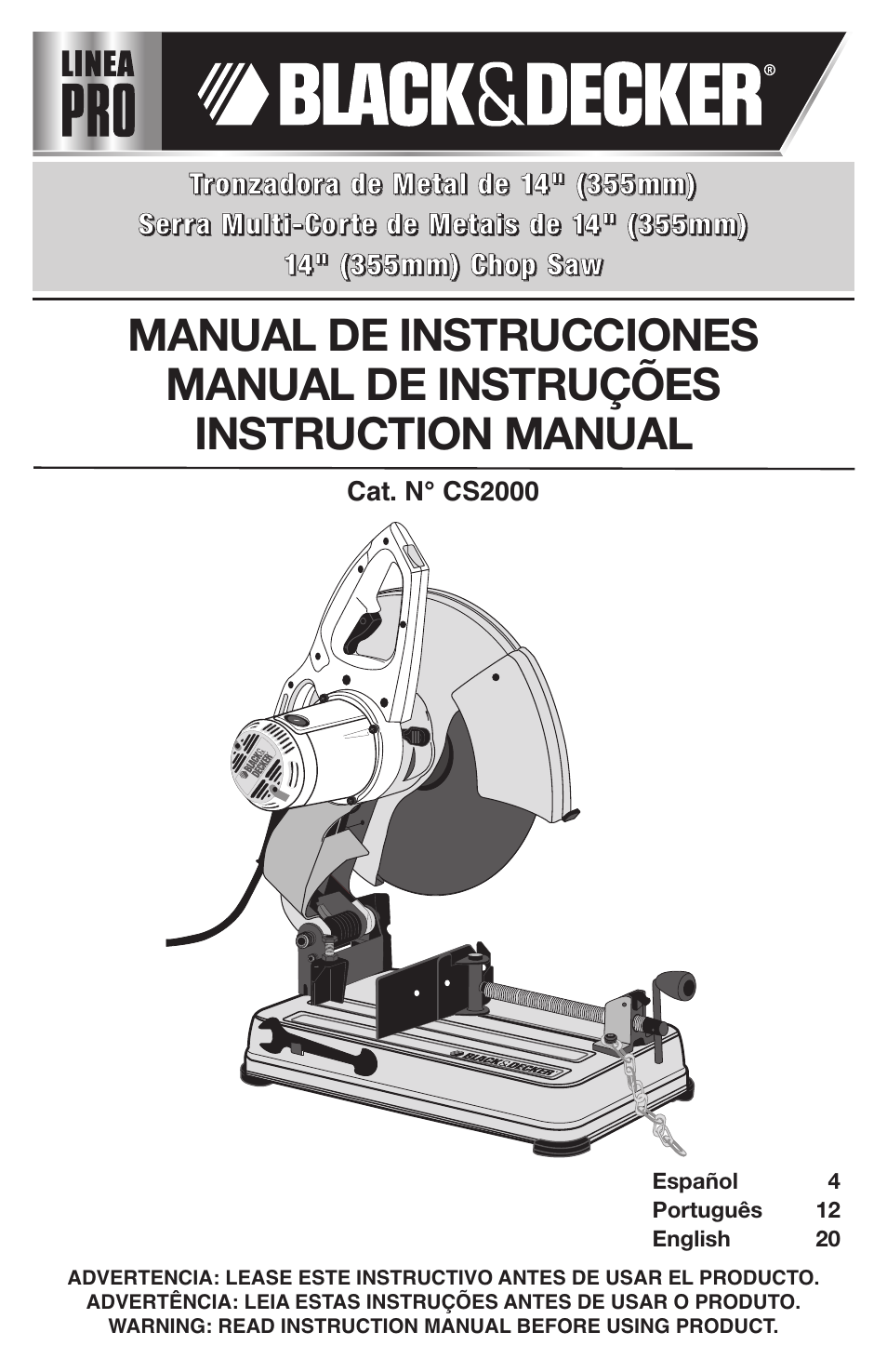 Black & Decker Linea Pro ITM90545036 User Manual | 27 pages