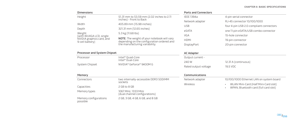 Dell Alienware M17x (Mid 2009) User Manual | Page 56 / 92
