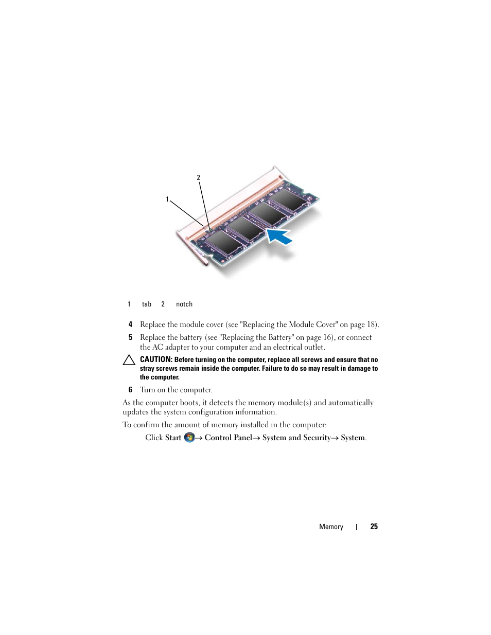 Dell Inspiron M411R (Mid 2011) User Manual | Page 25 / 106