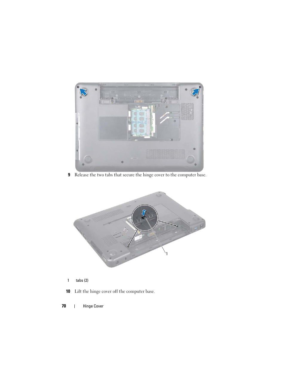 Dell Inspiron M411R (Mid 2011) User Manual | Page 70 / 106