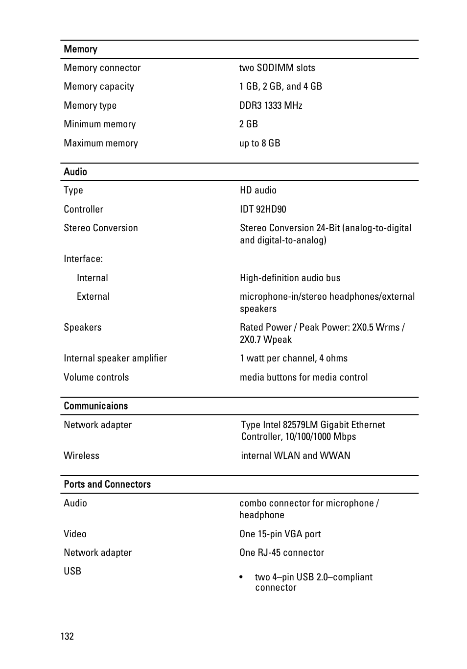 Dell Latitude XT3 (Mid 2011) User Manual | Page 132 / 147