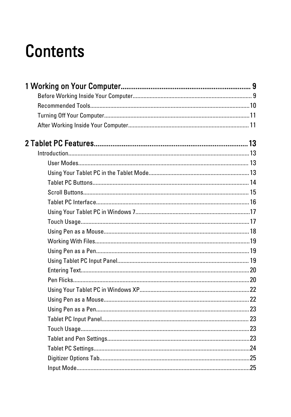 Dell Latitude XT3 (Mid 2011) User Manual | Page 3 / 147