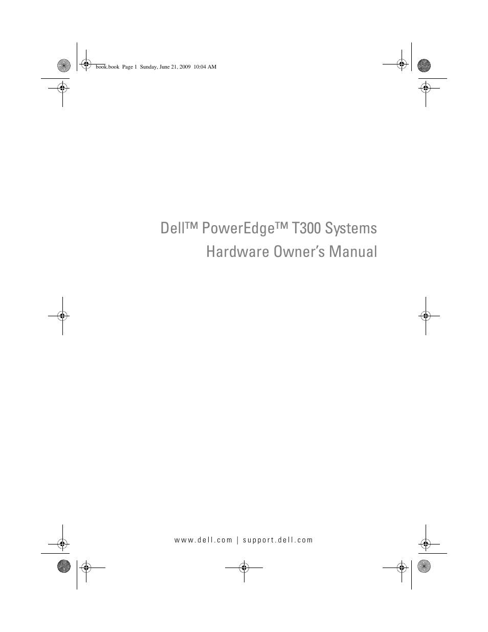 Dell PowerEdge T300 User Manual | 194 pages