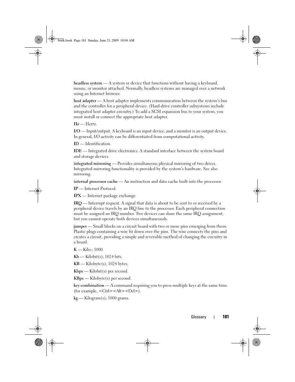 Dell PowerEdge T300 User Manual | Page 181 / 194