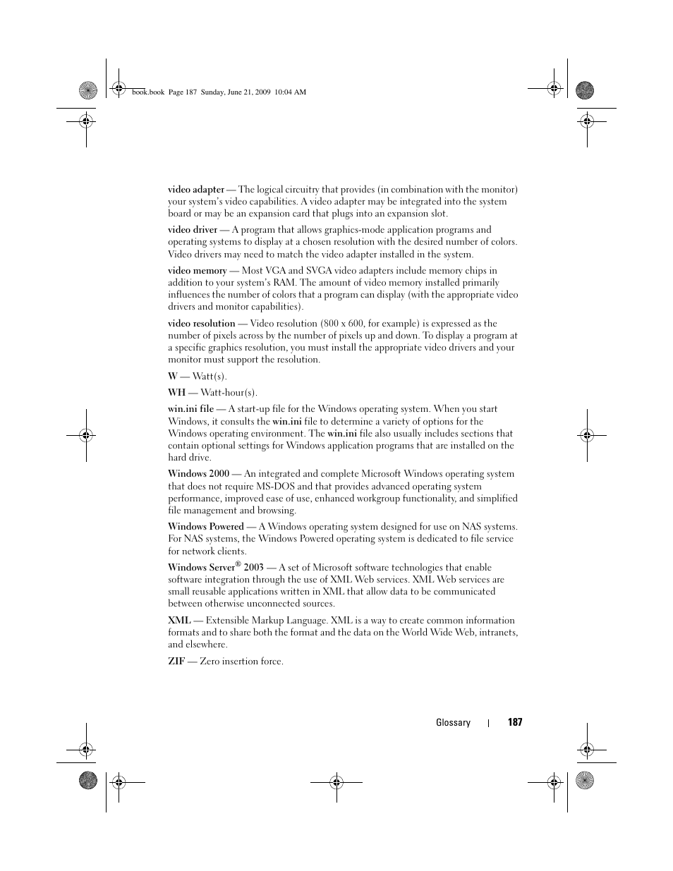 Dell PowerEdge T300 User Manual | Page 187 / 194