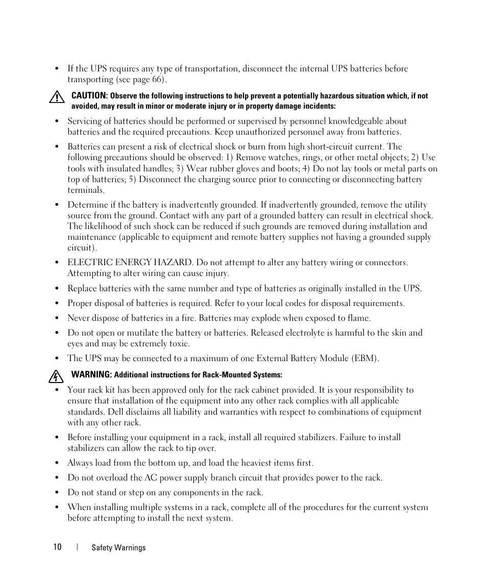 Dell UPS 10000R User Manual | Page 10 / 92