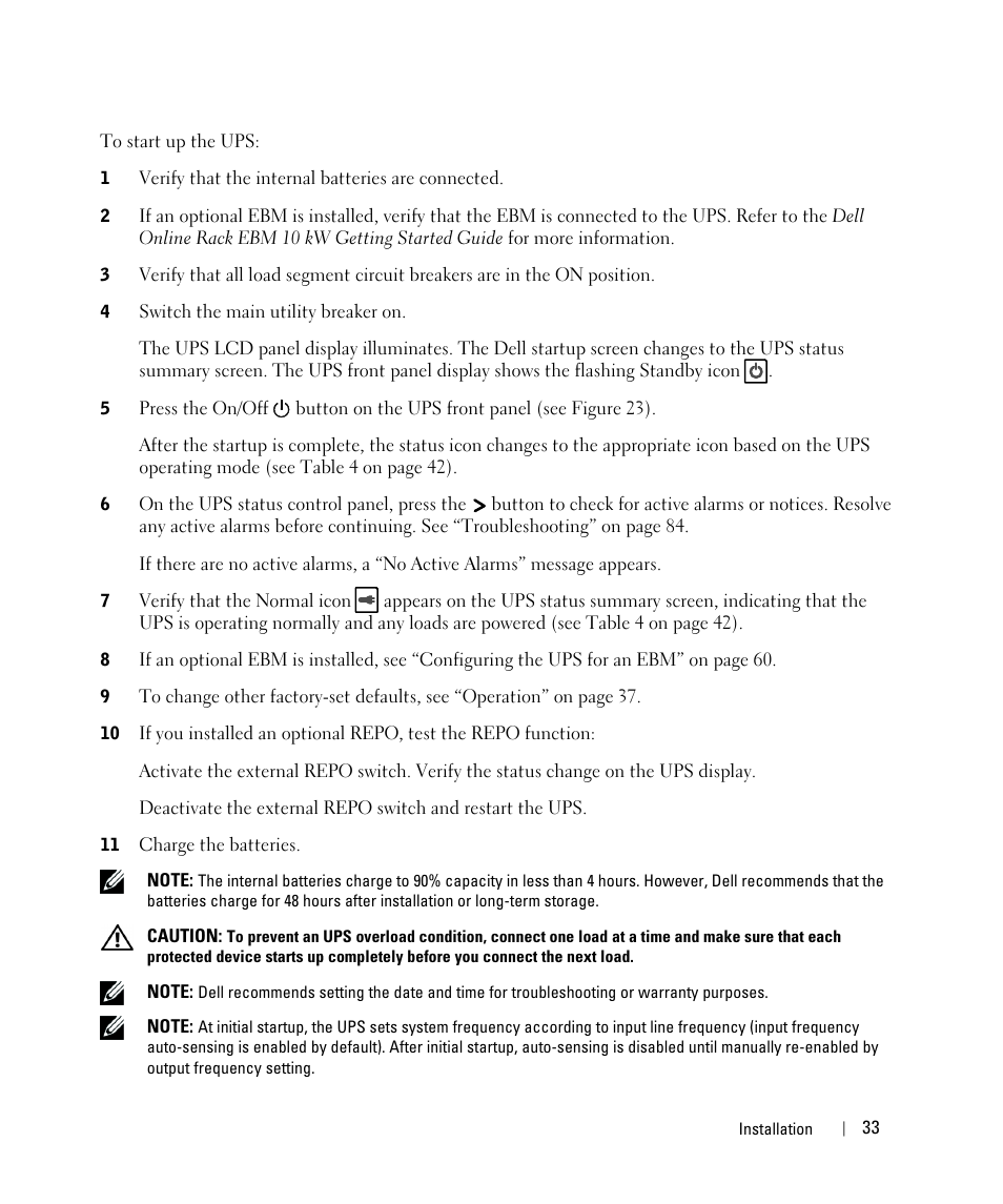 Dell UPS 10000R User Manual | Page 33 / 92