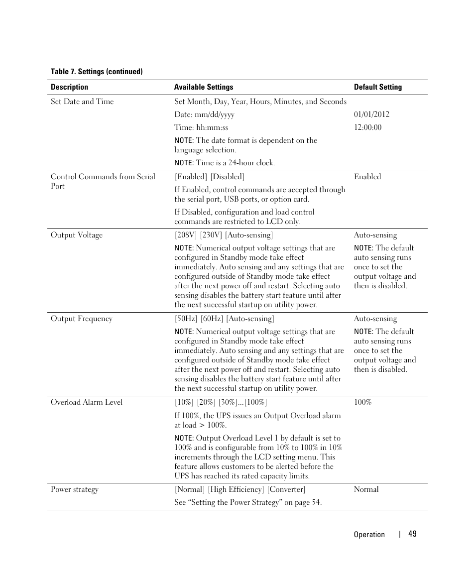 Dell UPS 10000R User Manual | Page 49 / 92