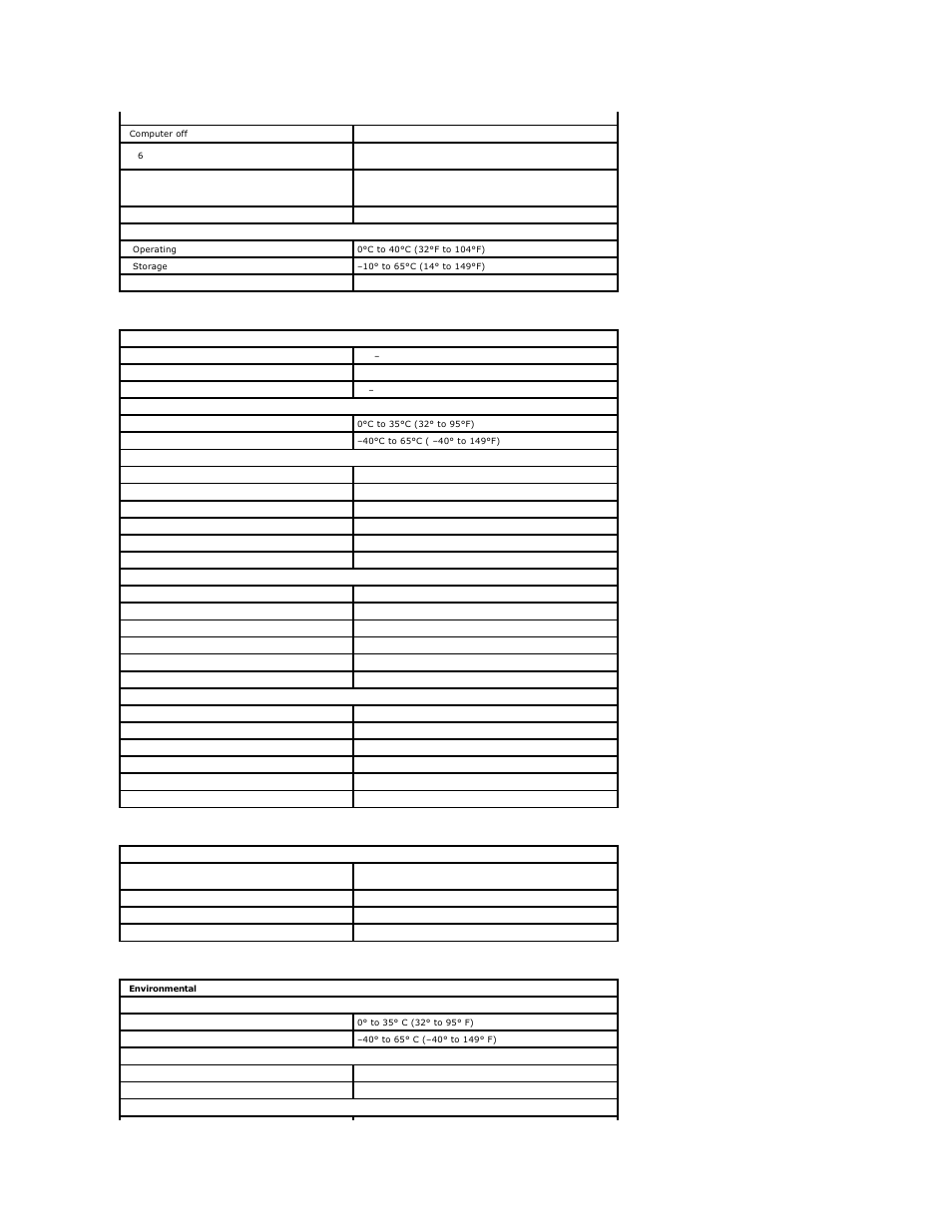Ac adapter, Physical, Environmental | Dell Vostro 1520 (Early 2009) User Manual | Page 9 / 76