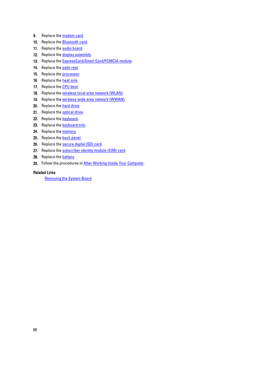 Dell Latitude E5520 (Early 2011) User Manual | Page 68 / 111