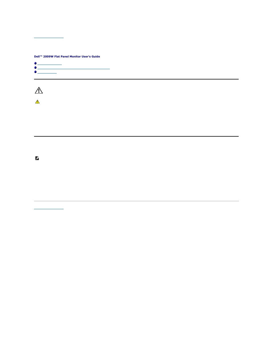 Appendix, Caution: safety instructions, Contacting dell | Dell 2009WFP Monitor User Manual | Page 10 / 26