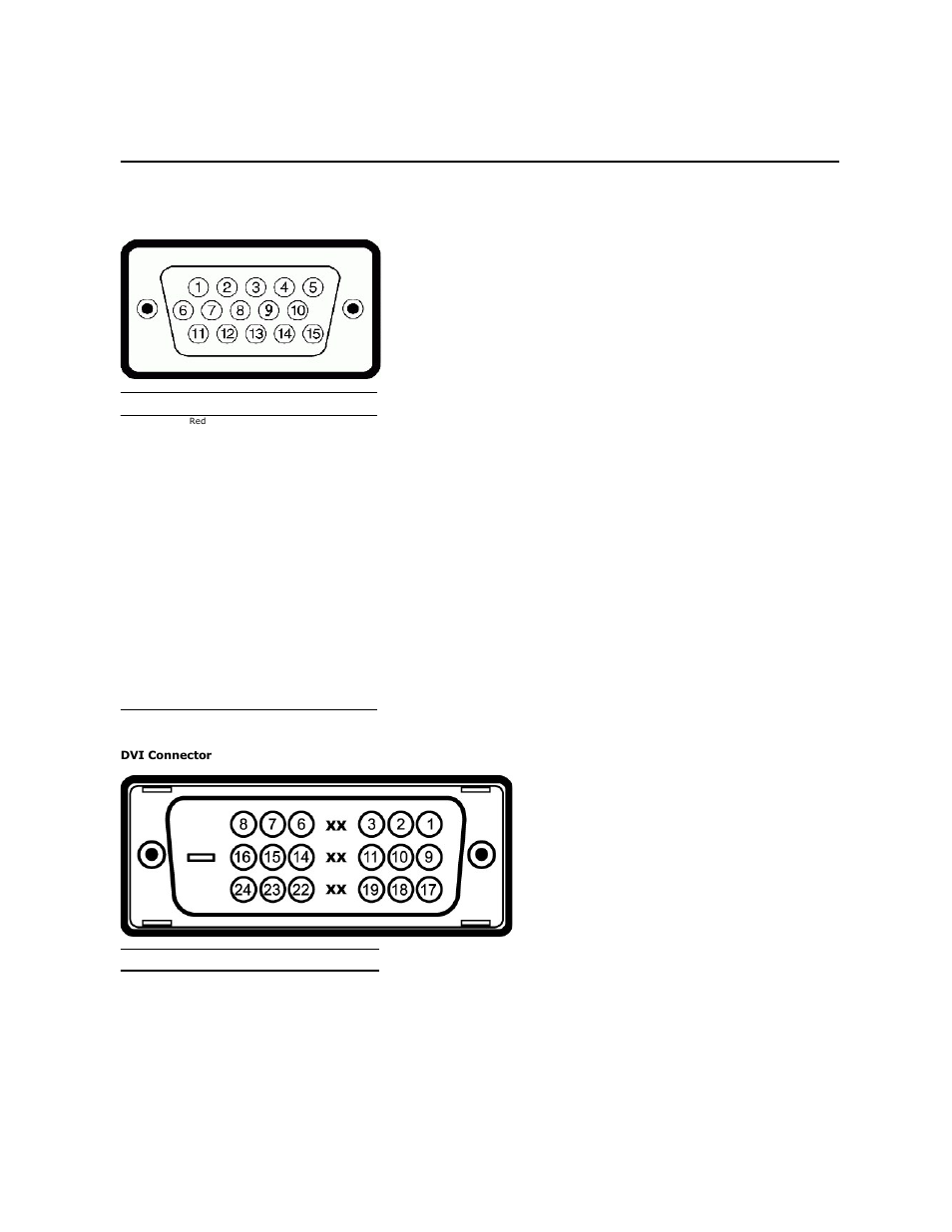 Pin assignments | Dell 2009WFP Monitor User Manual | Page 5 / 26