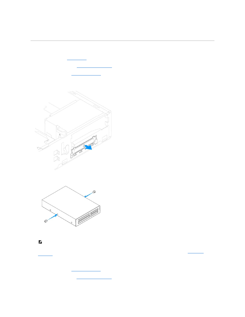 Replacing a media card reader | Dell Inspiron 535s (Early 2009) User Manual | Page 21 / 49