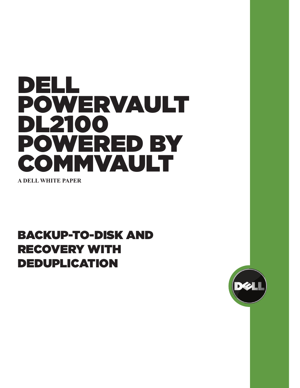 Dell PowerVault DL2200 CommVault User Manual | 13 pages