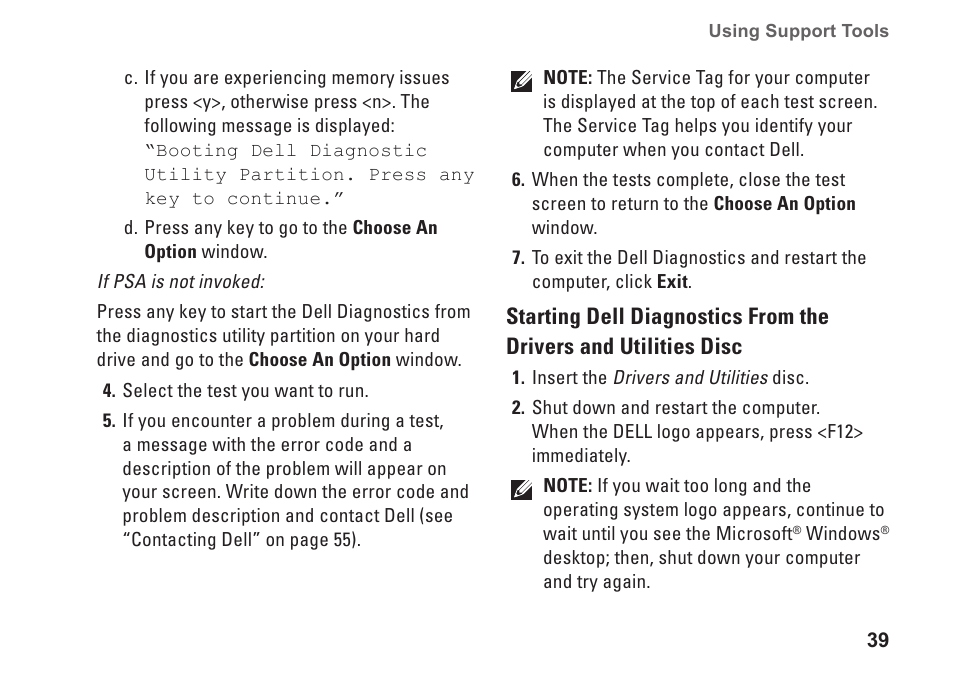 Dell Inspiron 580s (Late 2009) User Manual | Page 41 / 72