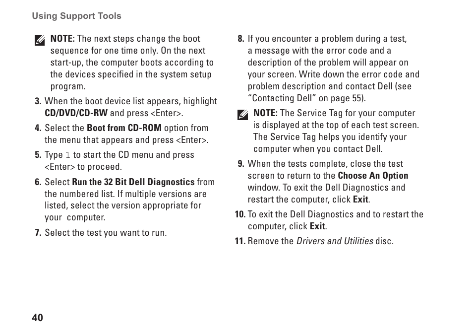 Dell Inspiron 580s (Late 2009) User Manual | Page 42 / 72