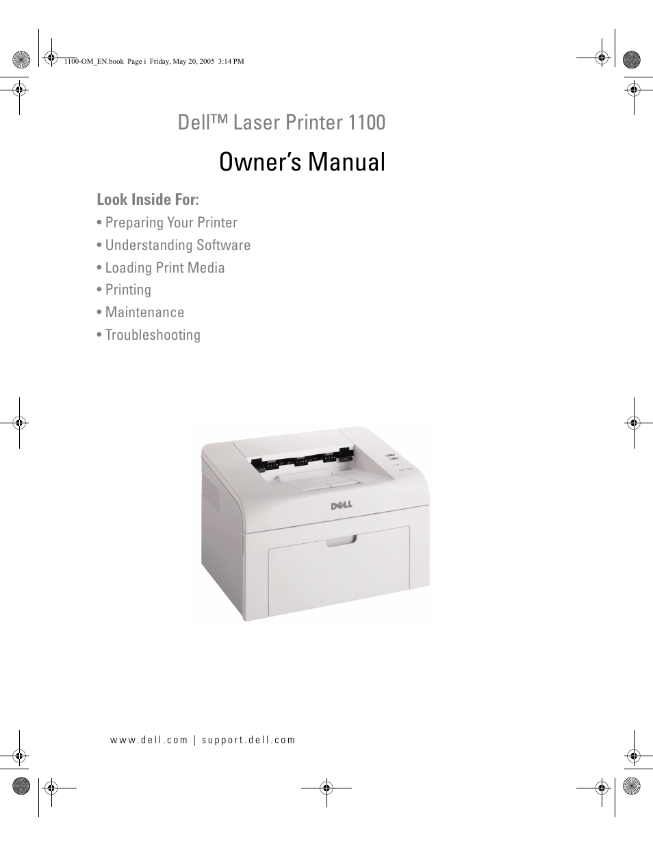 Dell 1100 Laser Mono Printer User Manual | 95 pages