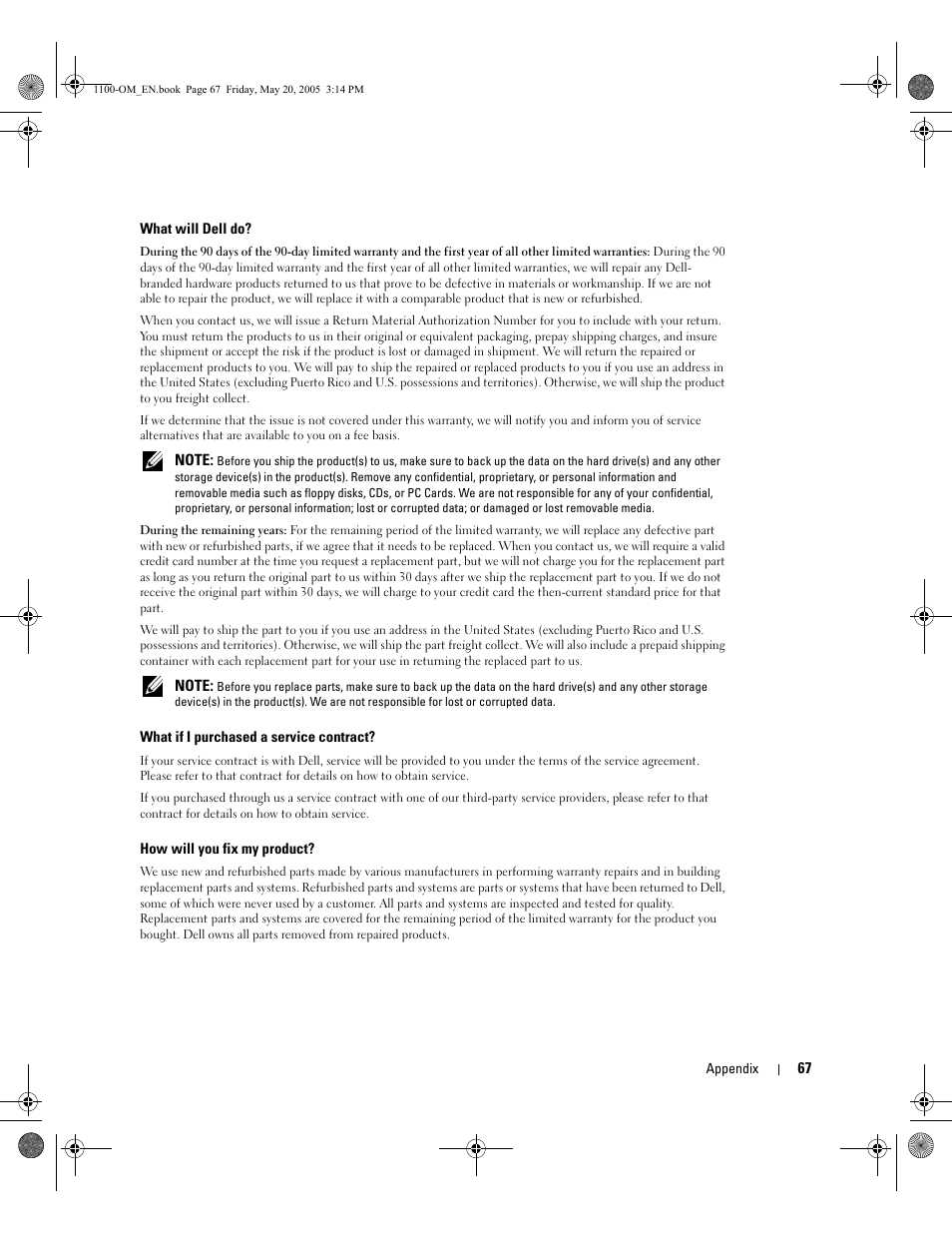 Dell 1100 Laser Mono Printer User Manual | Page 75 / 95