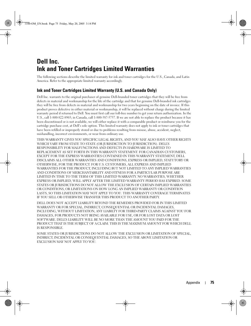 Dell 1100 Laser Mono Printer User Manual | Page 83 / 95