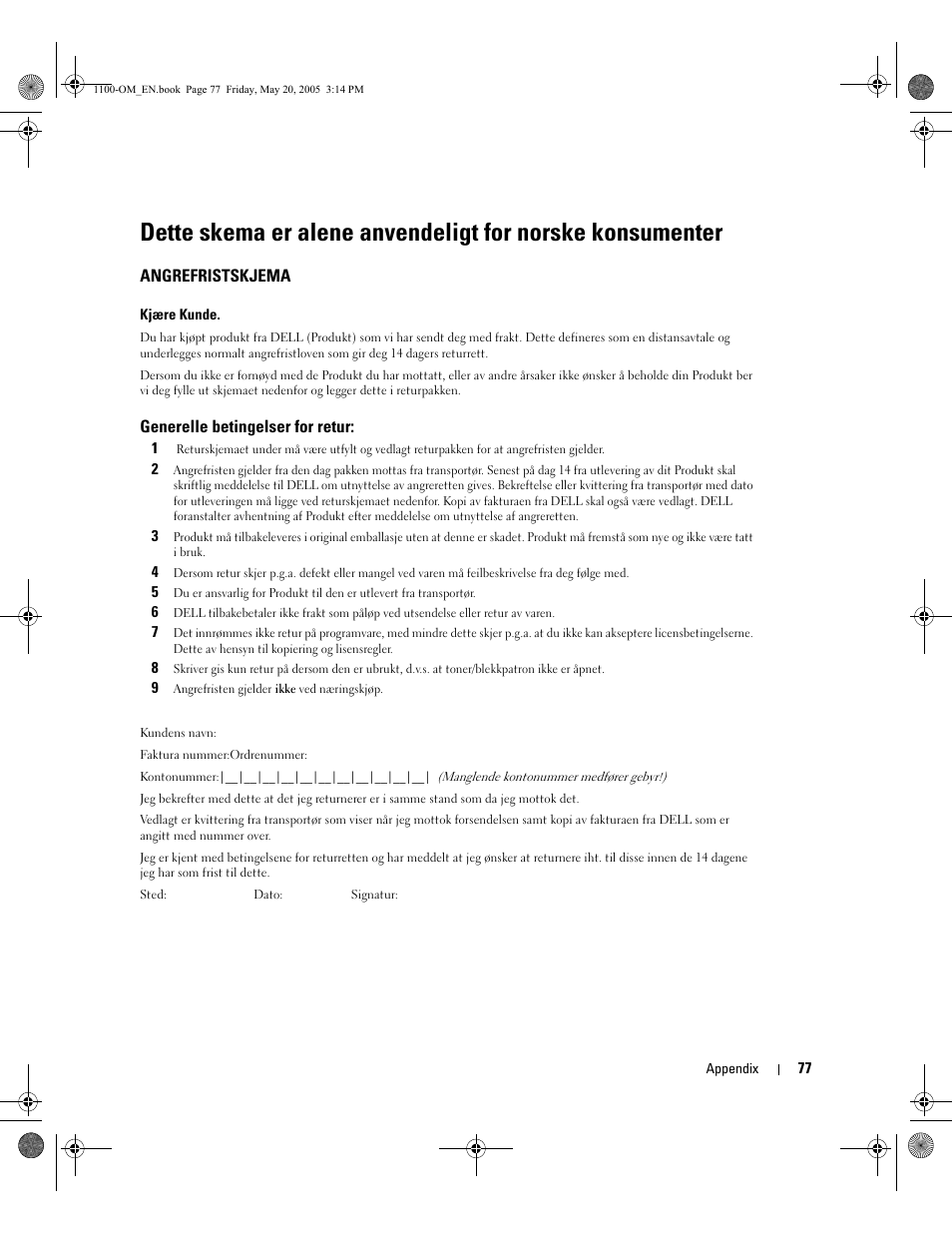 Dell 1100 Laser Mono Printer User Manual | Page 85 / 95