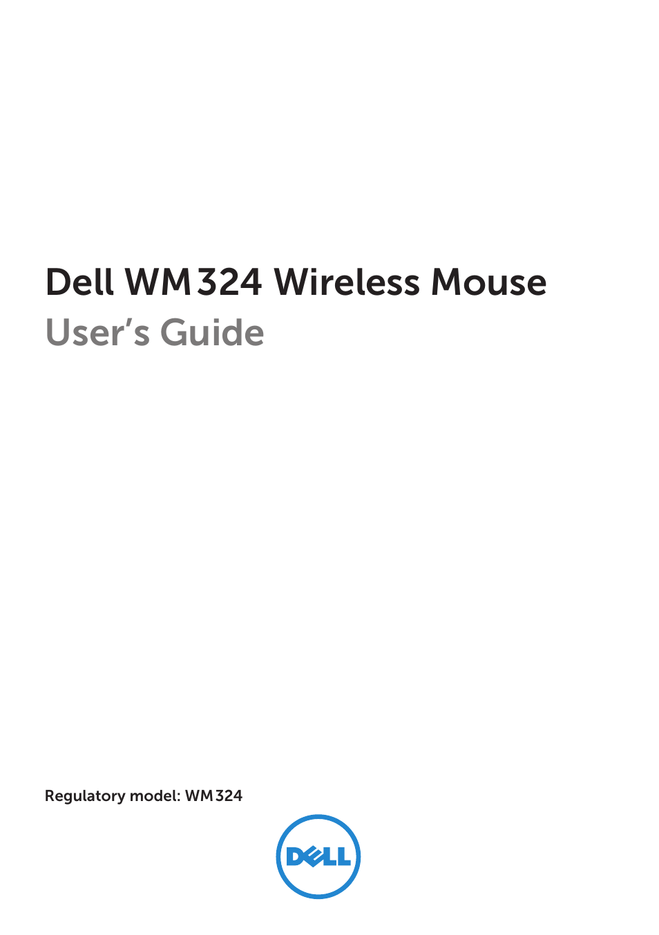 Dell Wireless Mouse WM324 User Manual | 15 pages