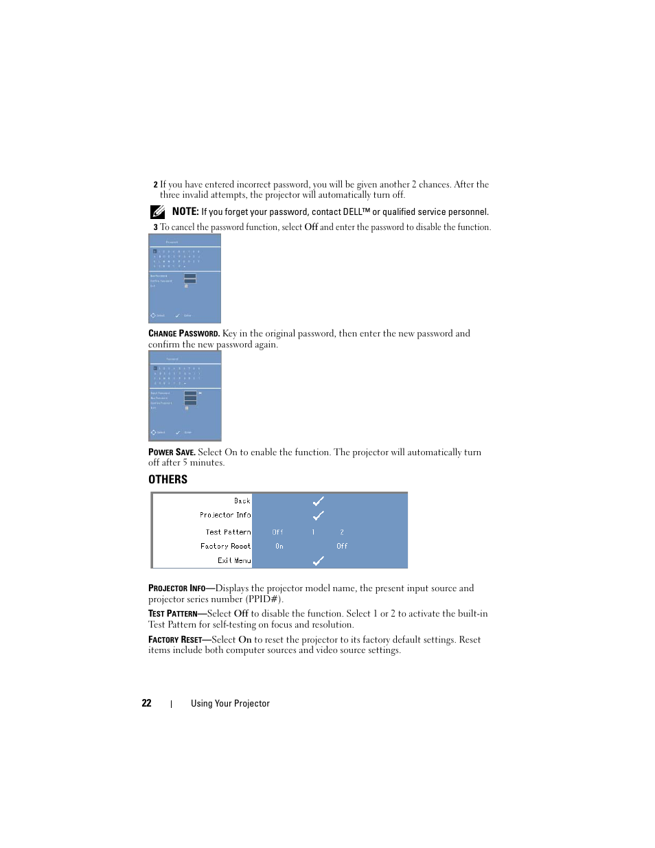 Others | Dell M109S Projector User Manual | Page 22 / 34